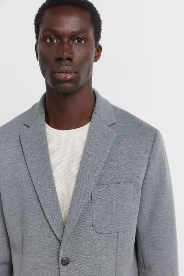 Springfield Birdseye blazer grey