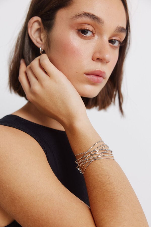 Springfield Bracelet multi argent&eacute; gris