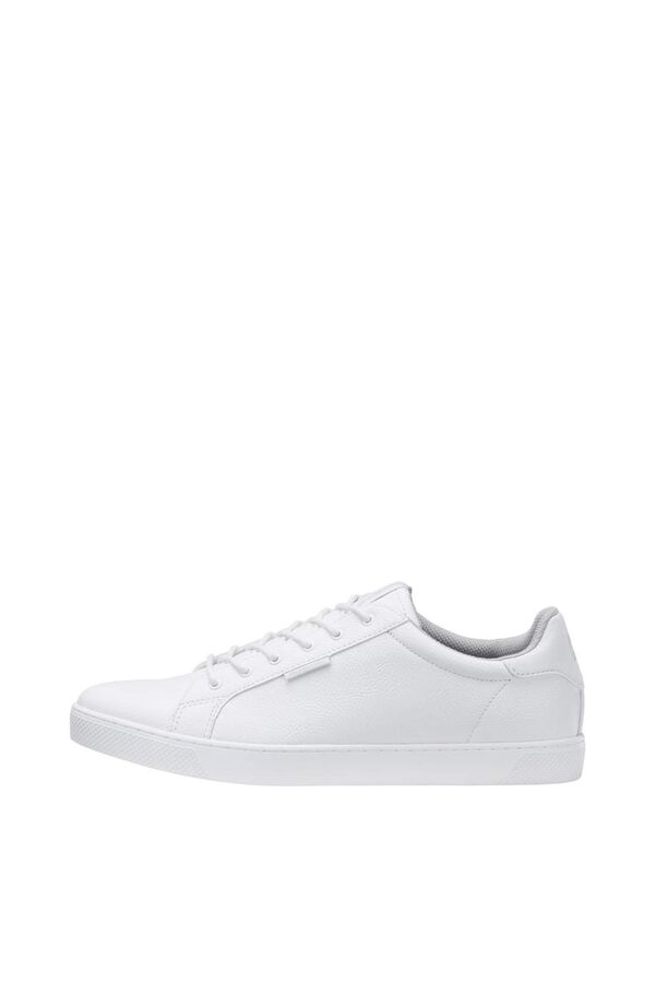Jack & Jones Plain contrast sole trainers white