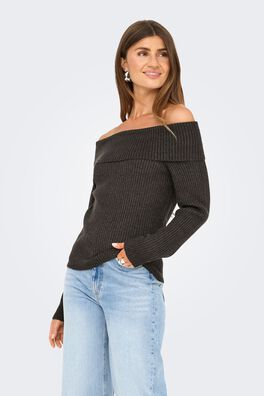 Jersey cuello barco vuelto