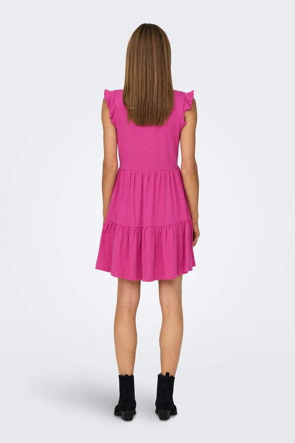 Springfield Dress with ruffles pink