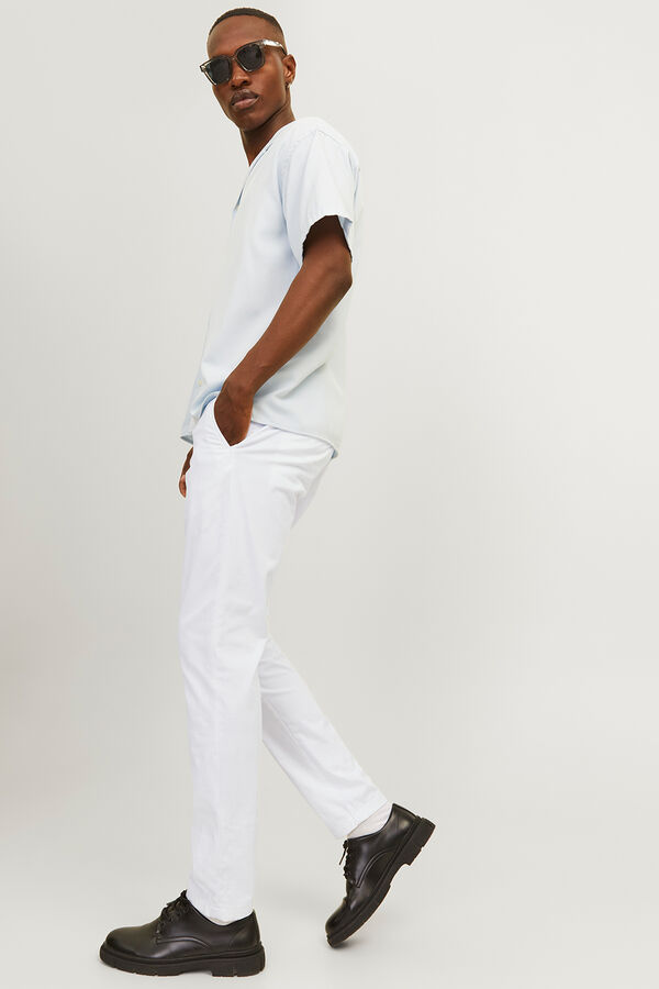 Jack & Jones Slim-Chinohose Wei&szlig;