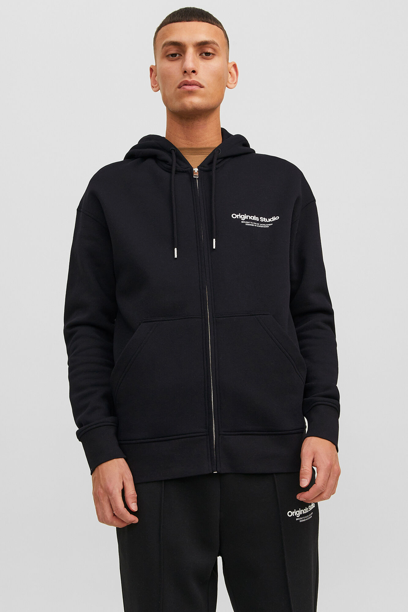 Jack & Jones Sudadera relaxed con cremallera