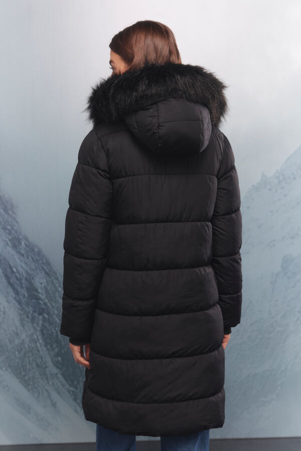 Springfield Thermolite puffer long coat black