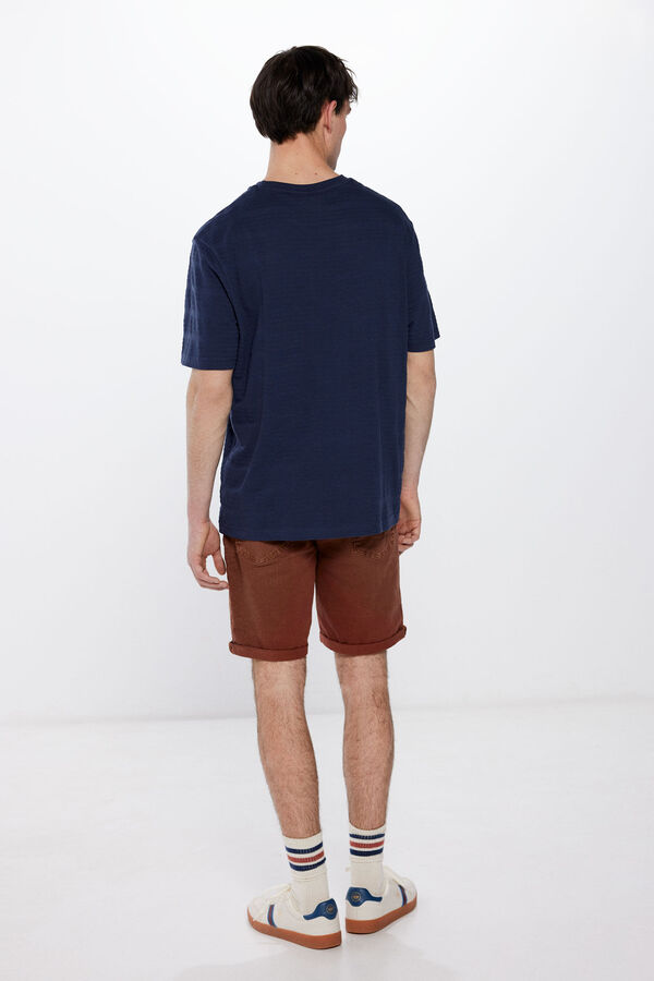 Springfield Coloured slim fit Bermuda shorts tan