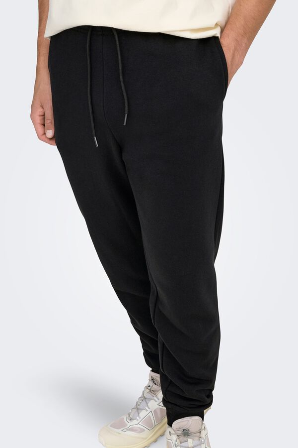 Only & Sons Pantal&oacute;n largo de ch&aacute;ndal negro