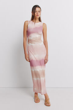 Springfield Mesh ruched dress