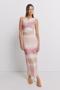 Springfield Mesh ruched dress