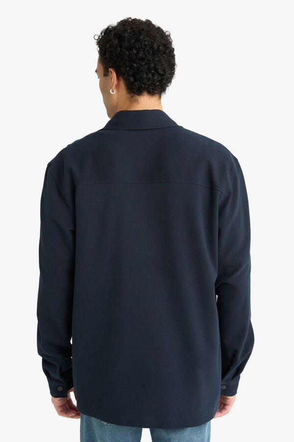 DeFacto Long sleeve shirt blue