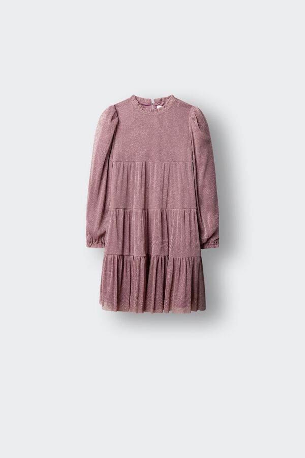Springfield Kids Lurex girl's dress pink