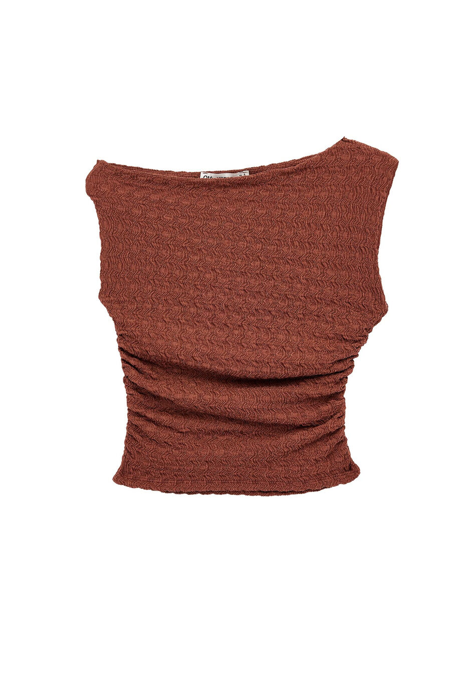 Blusa drapeada entallada