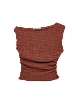 Koton Blusa drapeada entallada