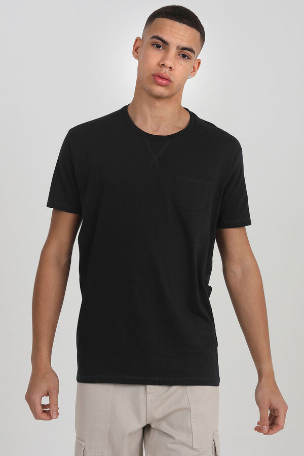 Springfield Essential short-sleeved T-shirt black