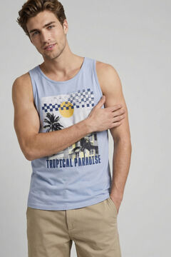 JJ REBEL Printed vest top