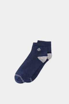 Springfield Socken knöchelhoch Logo blau