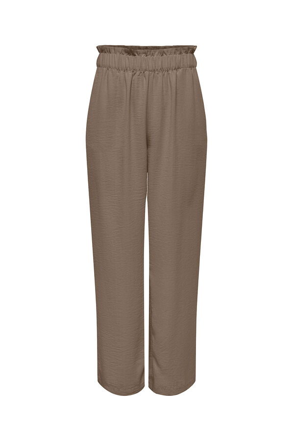 JDY Pantal&oacute;n largo ancho tostado