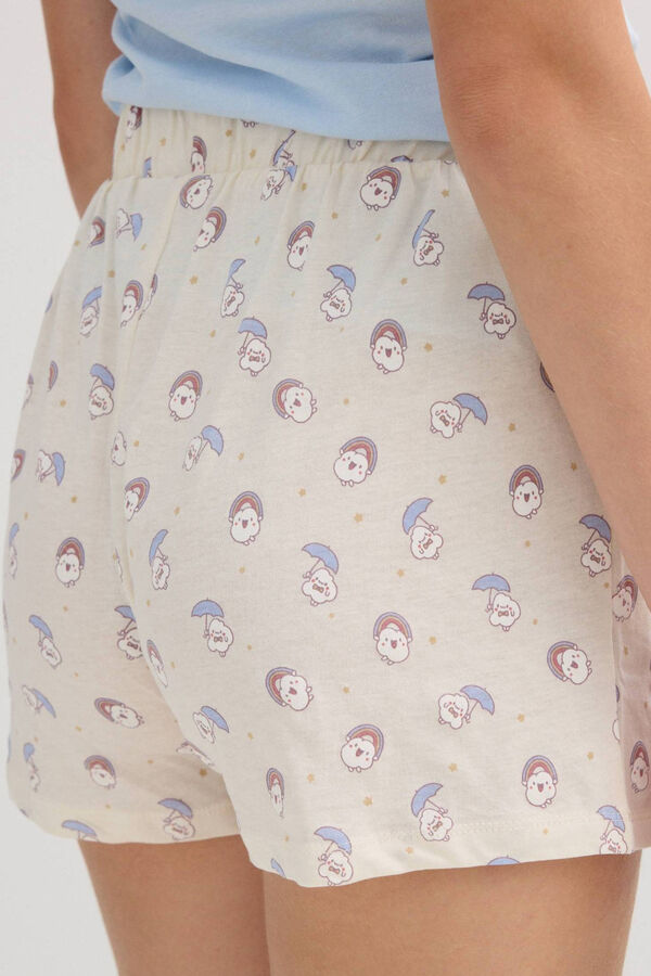 Inside Short pyjamas set marron