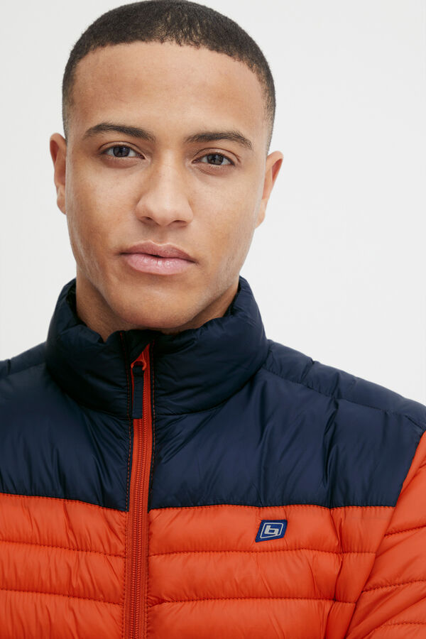 Blend Chaqueta Acolchada Bicolor naranja
