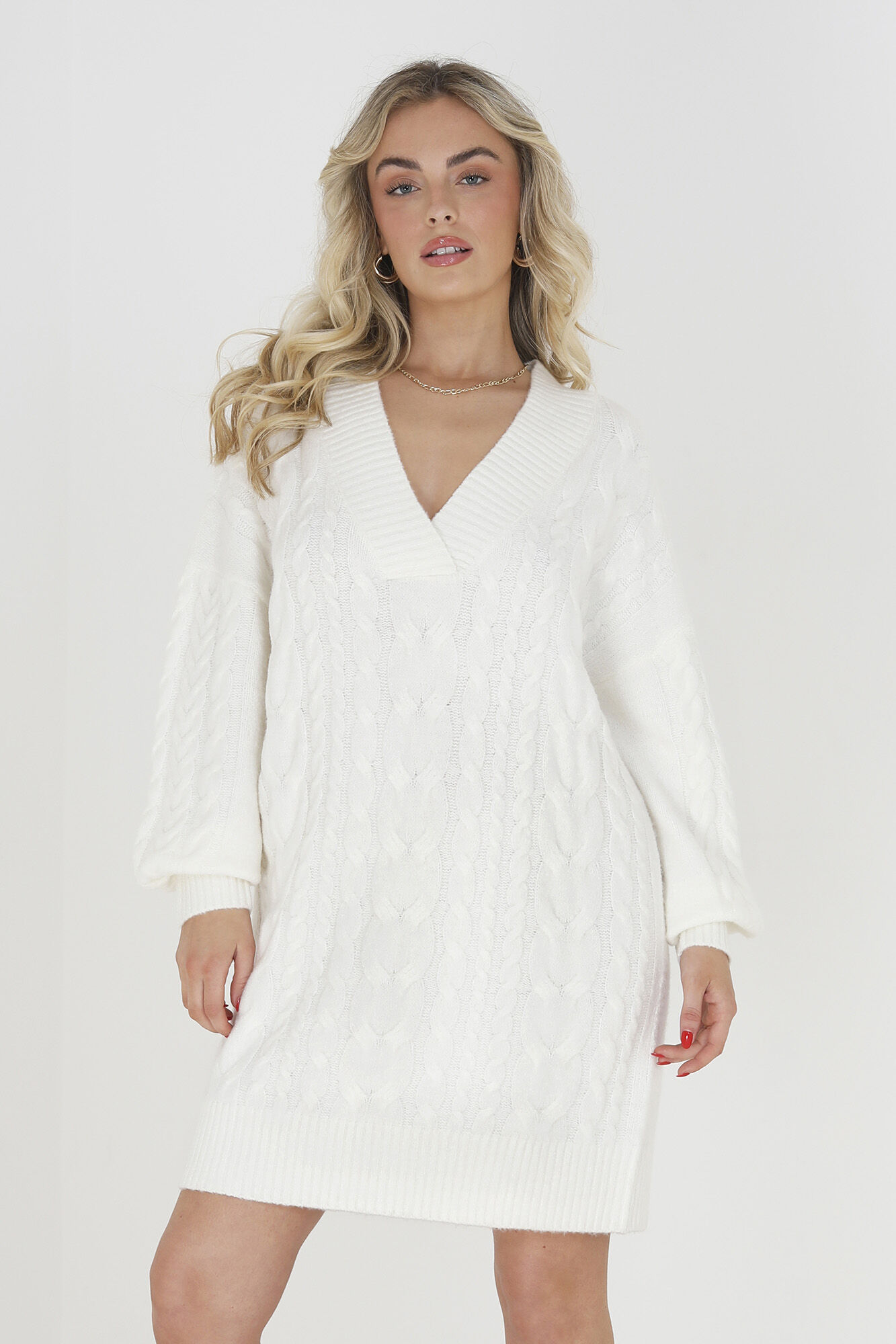 Vestido branco clearance de malha