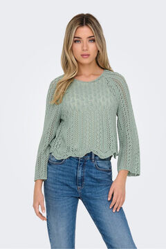 Only Openwork jersey with three- sleeve