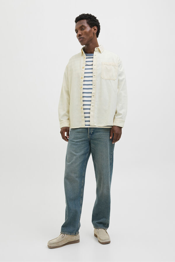 Jack & Jones Camisa denim rosa