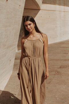 JDY Vestido largo bordado