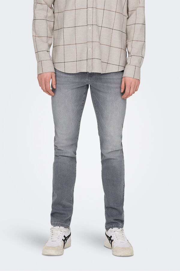 Only & Sons Jeans slim fit. Grau