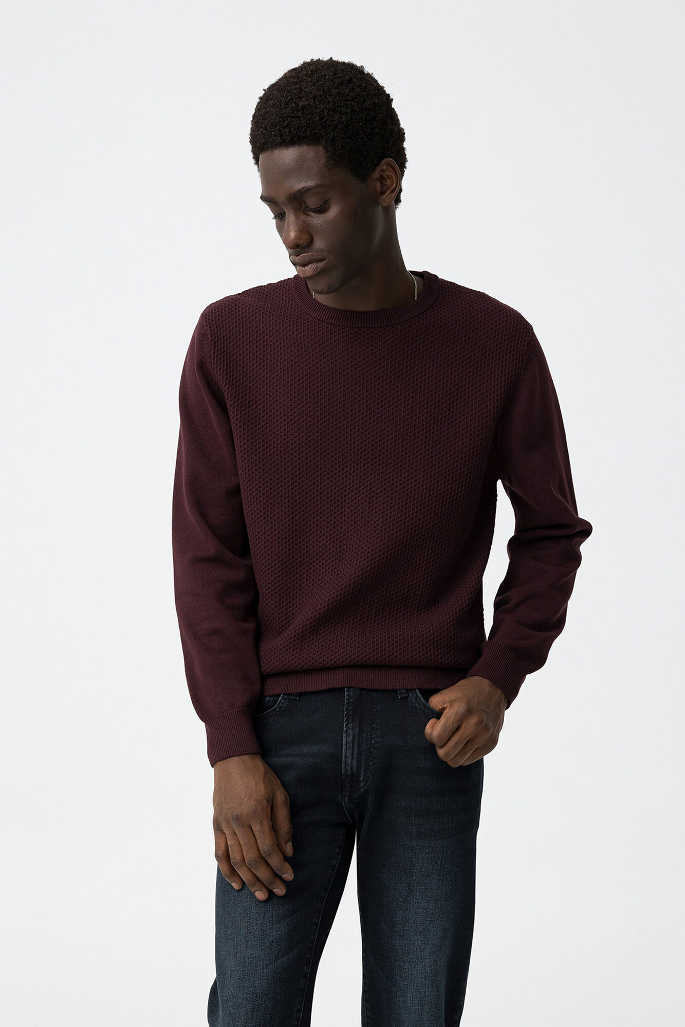 Tiffosi Camisola de malha texturizada