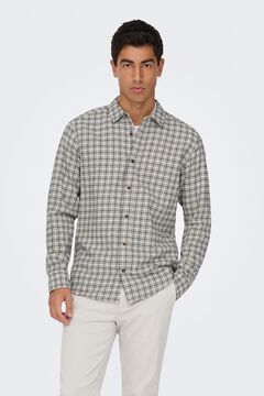 Only & Sons Camisa aos quadrados slim fit