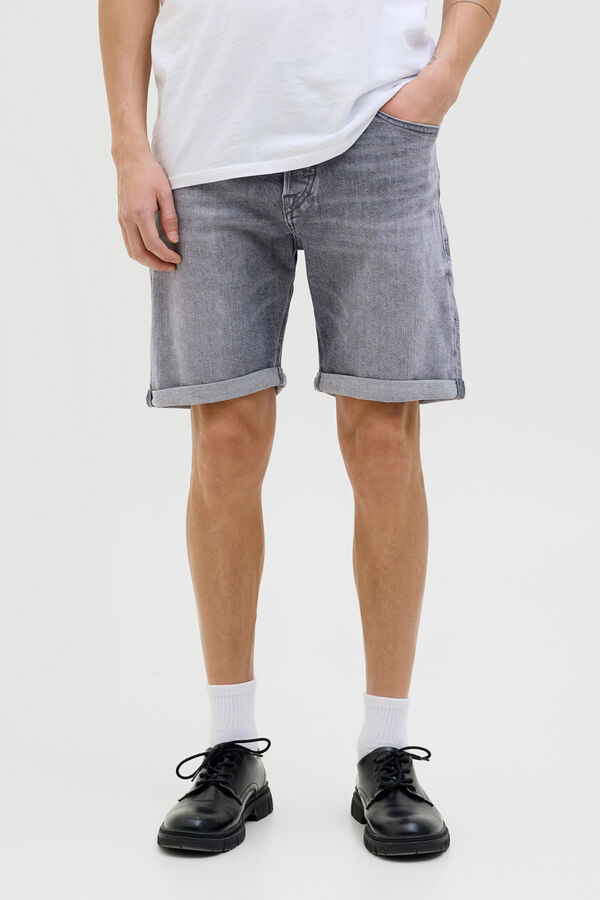 Jack & Jones Denim regular Bermuda shorts grey
