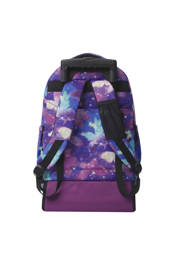 Totto Mochila Renglones Glitter morado/lila