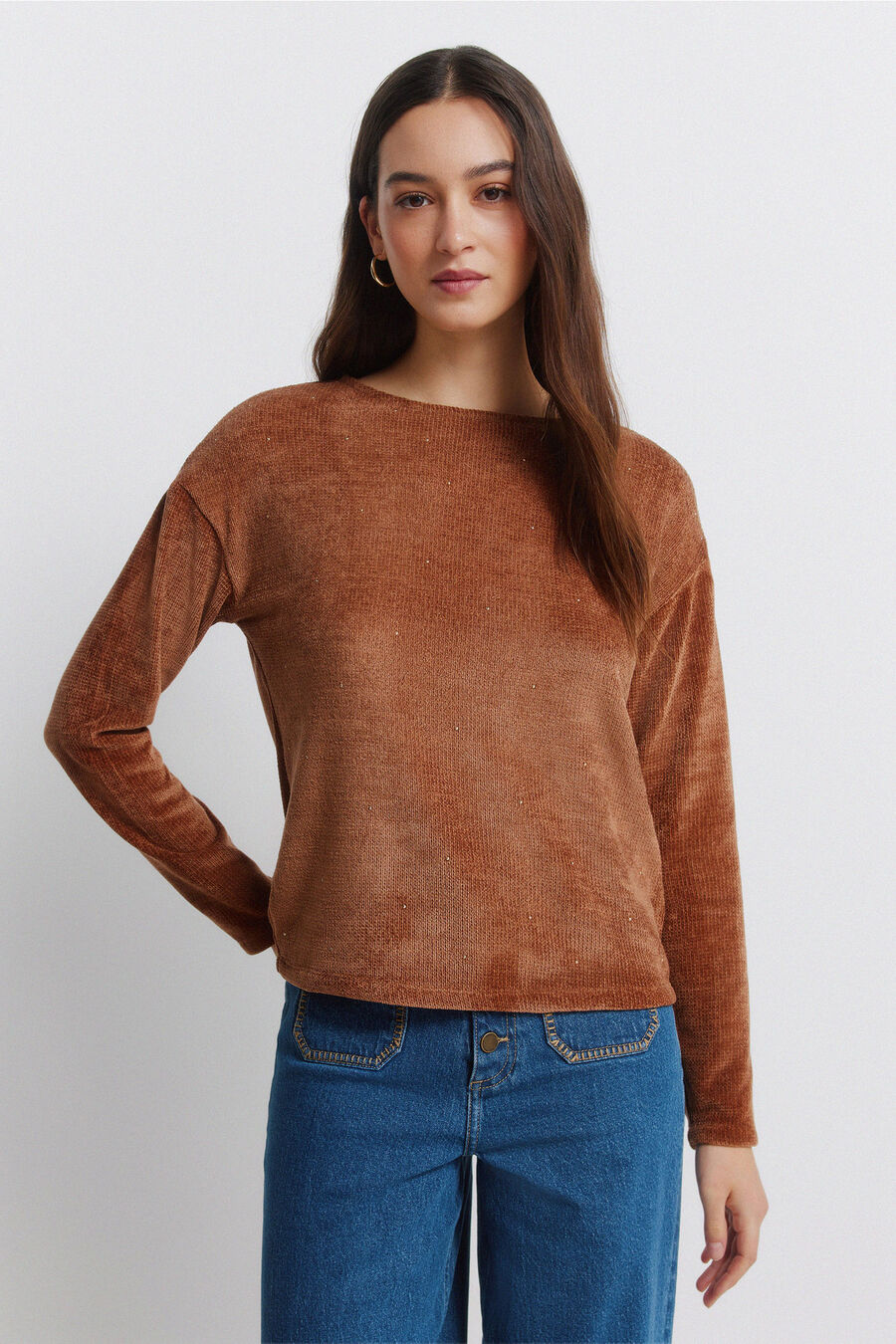 Camiseta chenilla tachas