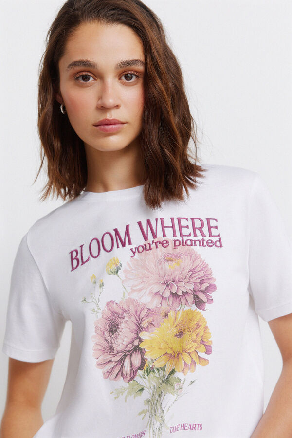 Springfield Floral short sleeve T-shirt printed