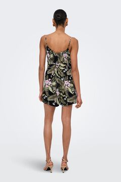 Only Kurzer Overall mit Blumenmuster