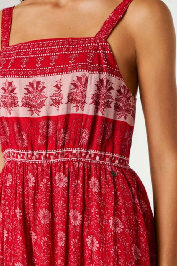 Pepe Jeans Vestido sin mangas rojo