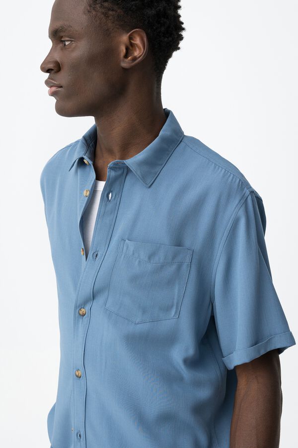 Tiffosi Camisa Manga Corta azul