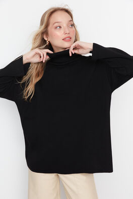 Jersey básico con cuello alto