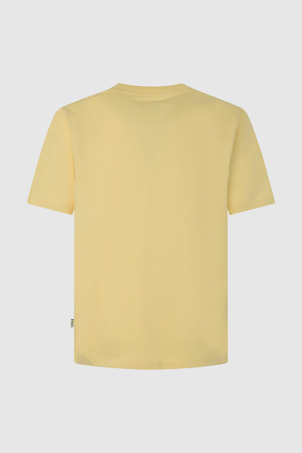Springfield Essential T-shirt with logo žuta