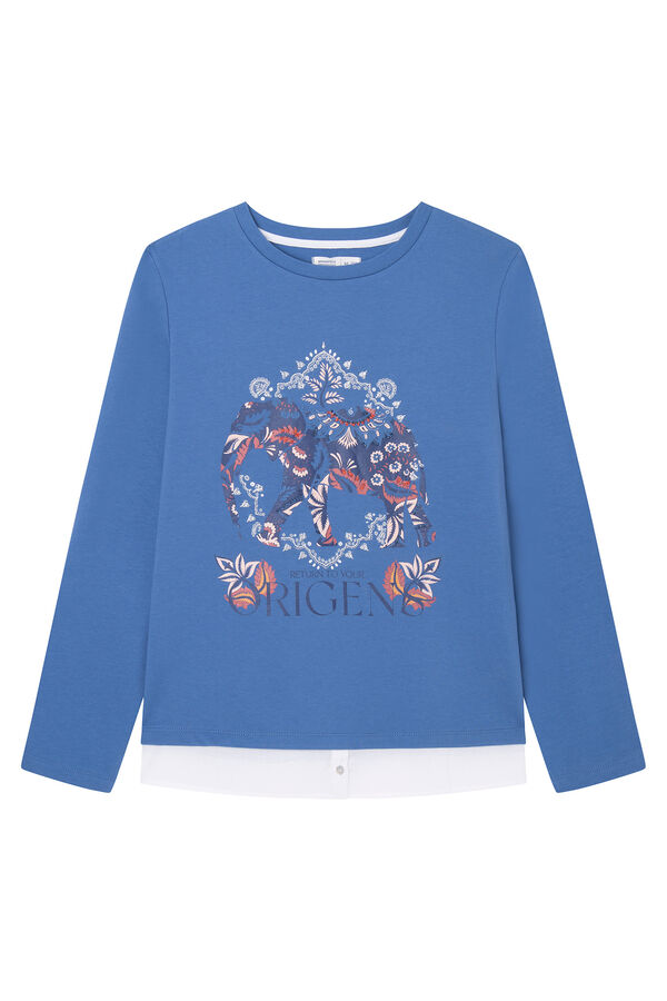 Springfield Sweat-Shirt « Origins » Éléphant bleu indigo