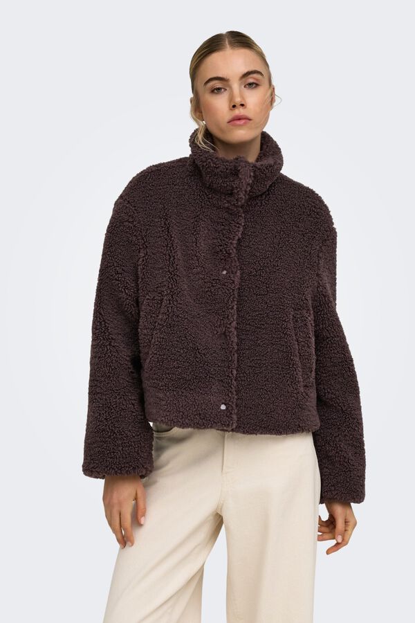 Only Sweatshirt teddy castanho