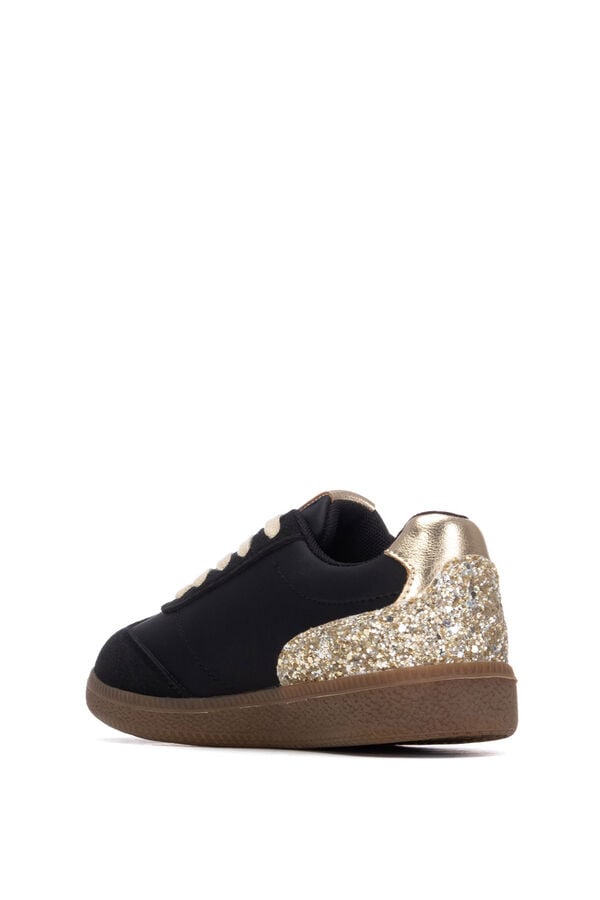 XTI Non-slip lace-up sneaker black