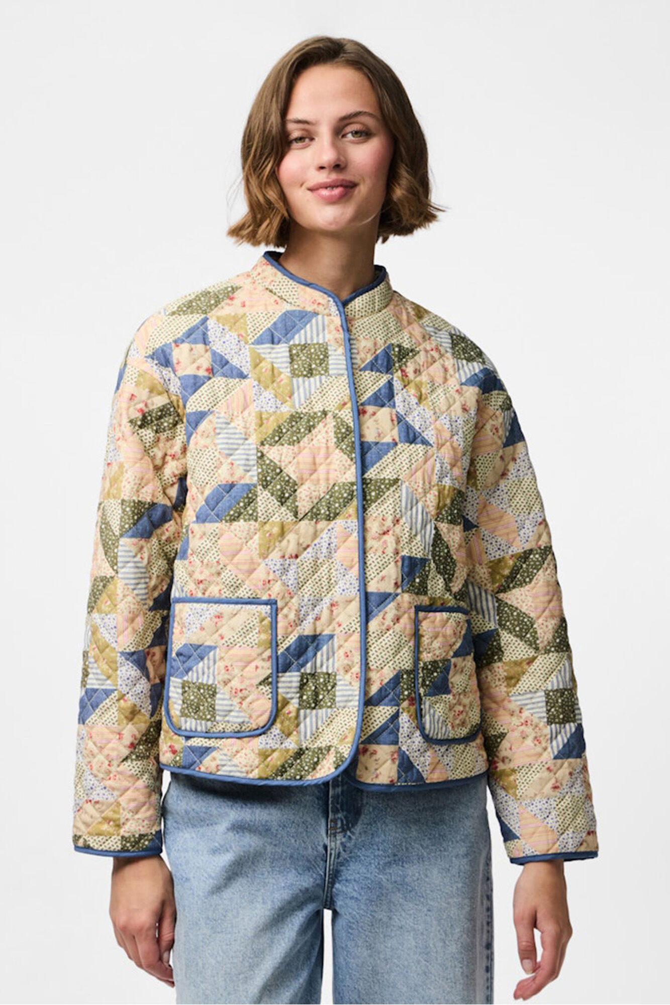 Pieces Chaqueta quilted patchwork