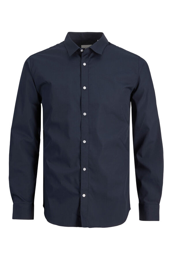 Jack & Jones poplin dress shirt blue