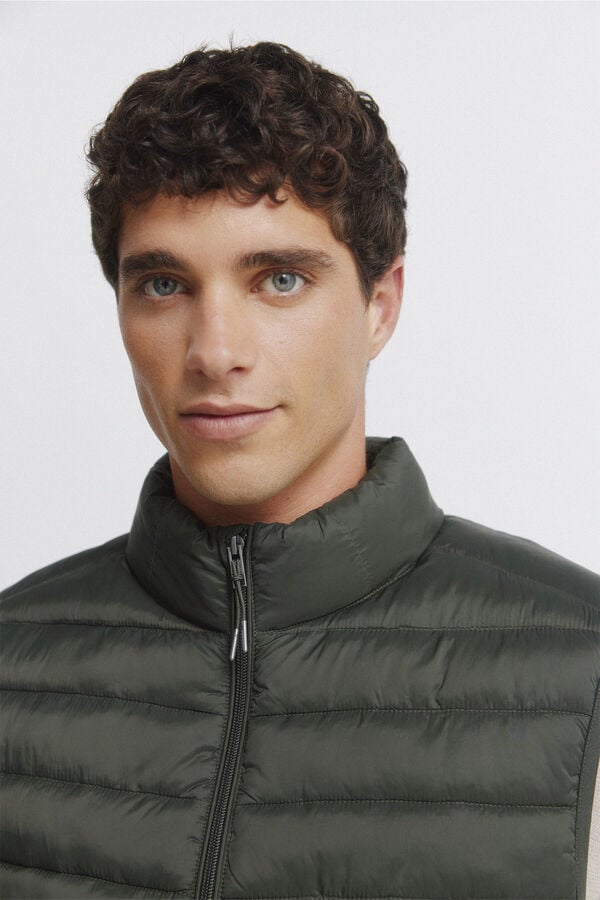 Springfield Quilted gilet beige