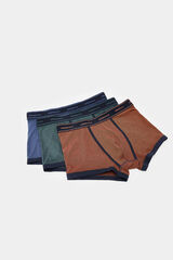 Springfield Pack 3 boxers rayas azul oscuro