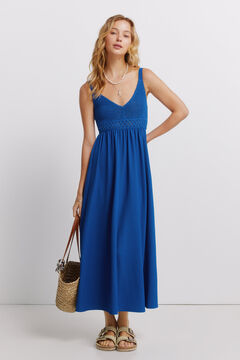 Springfield Crochet strap midi dress