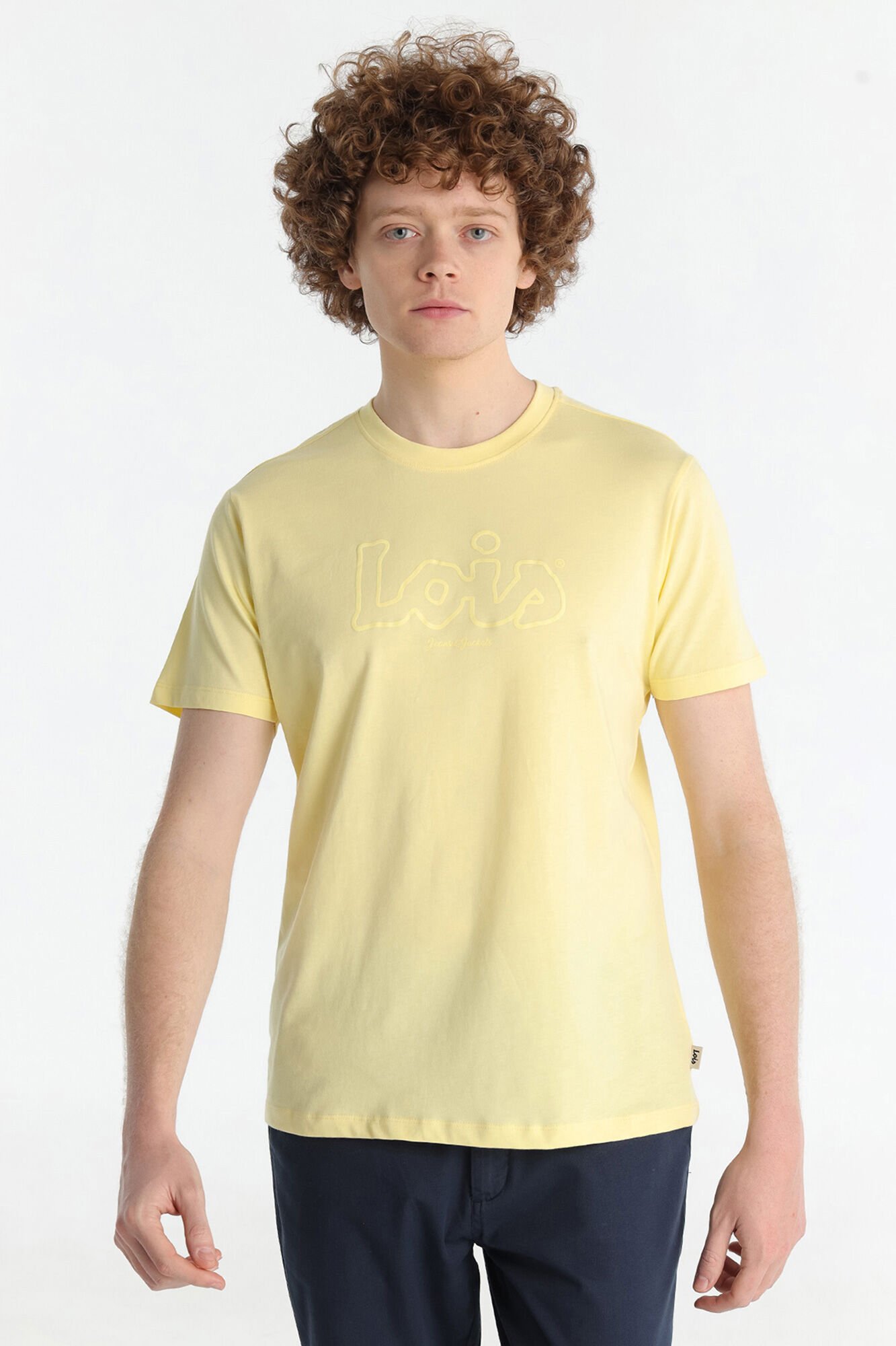 Lois T-shirt de manga curta com gola redonda