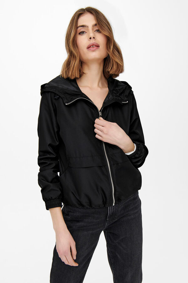Springfield Lightweight hooded jacket crna