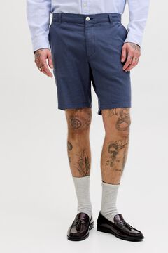 Jack & Jones Linen regular fit chino Bermuda shorts
