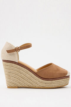 Springfield Basic closed clogs with jute wedge brun